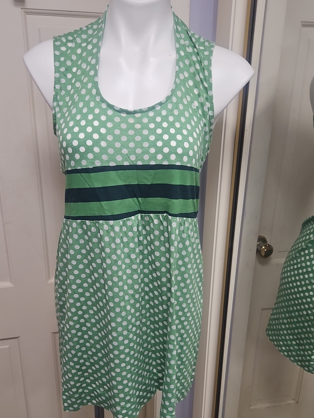 Free People Vintage Polka Dot Mini Summer 1970 StyleDress